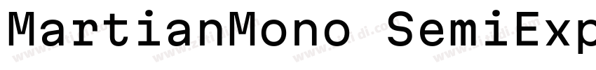 MartianMono SemiExpa字体转换
